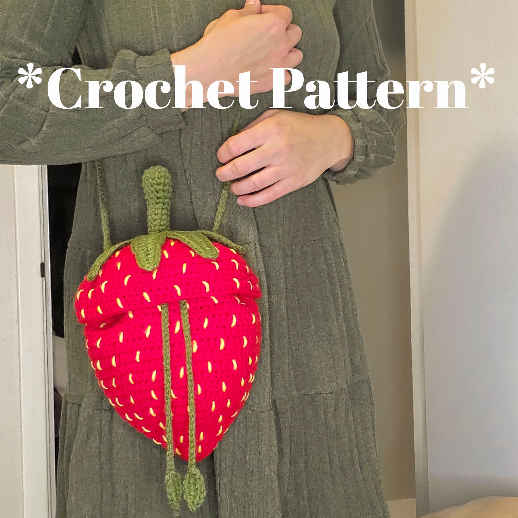 Ravelry: Strawberry drawstring bag pattern by MUSHYY