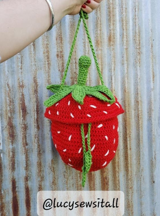 Crochet strawberry bag discount pattern